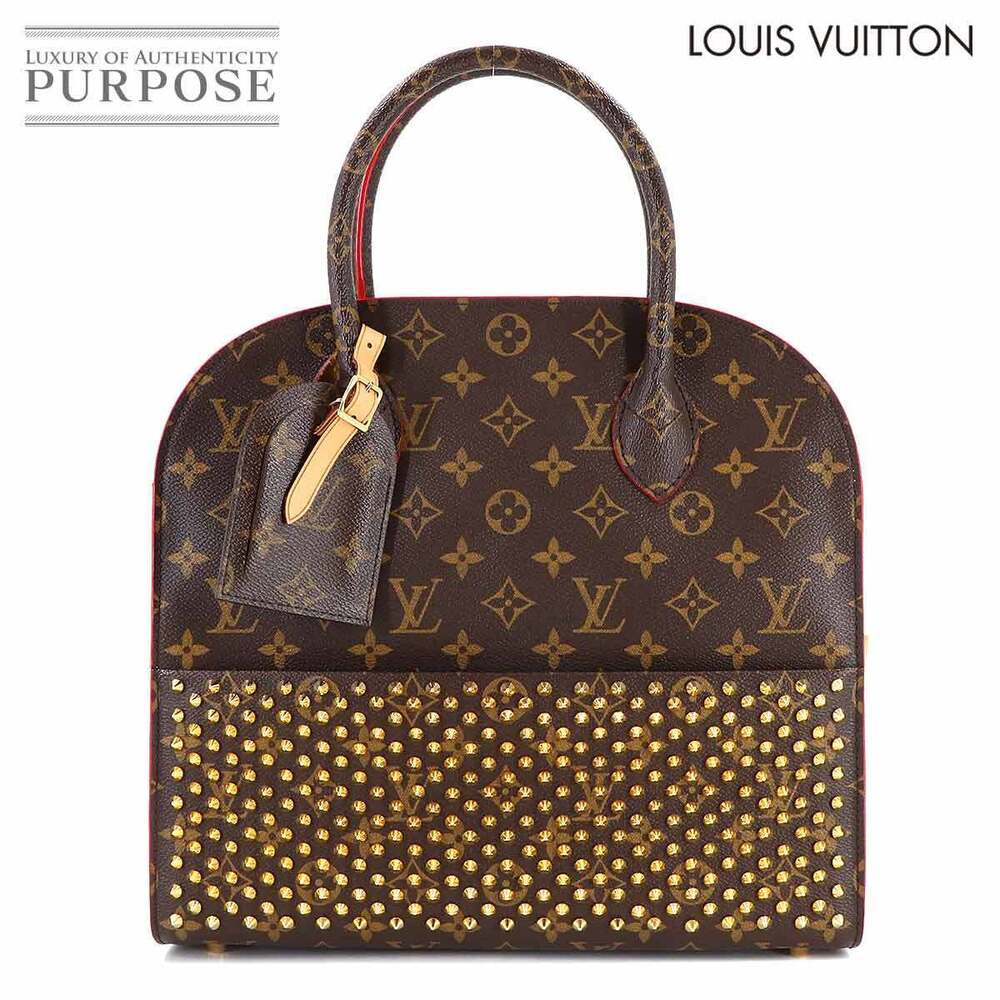 Louis Vuitton Christian Louboutin Iconoclast Handbag Monogram Calfskin